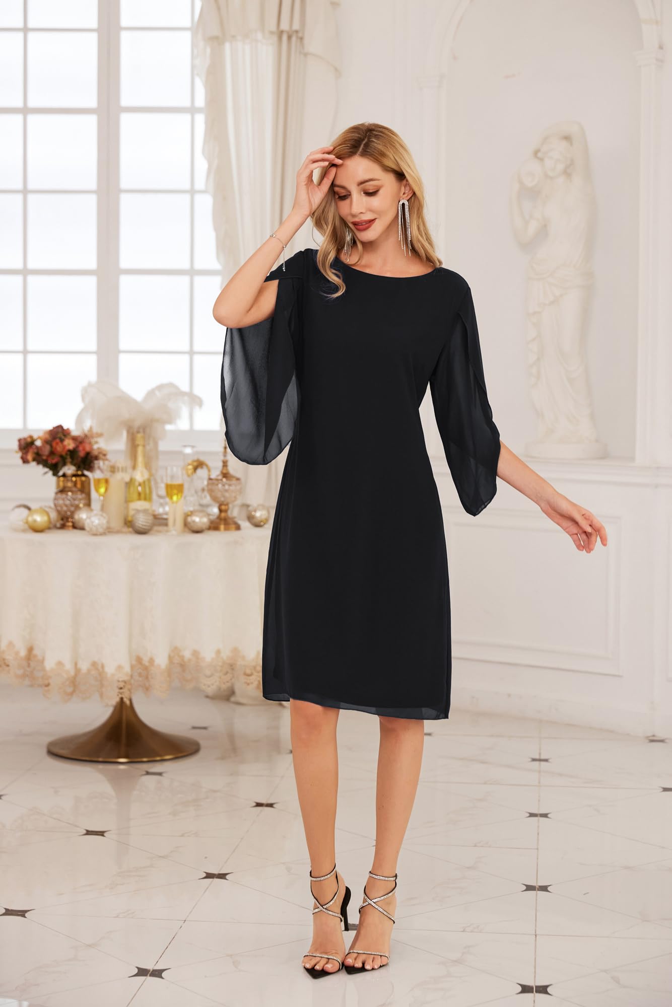 GRACE KARIN Elegant Women Dresses Summer 2024 Formal Dresses Black 12