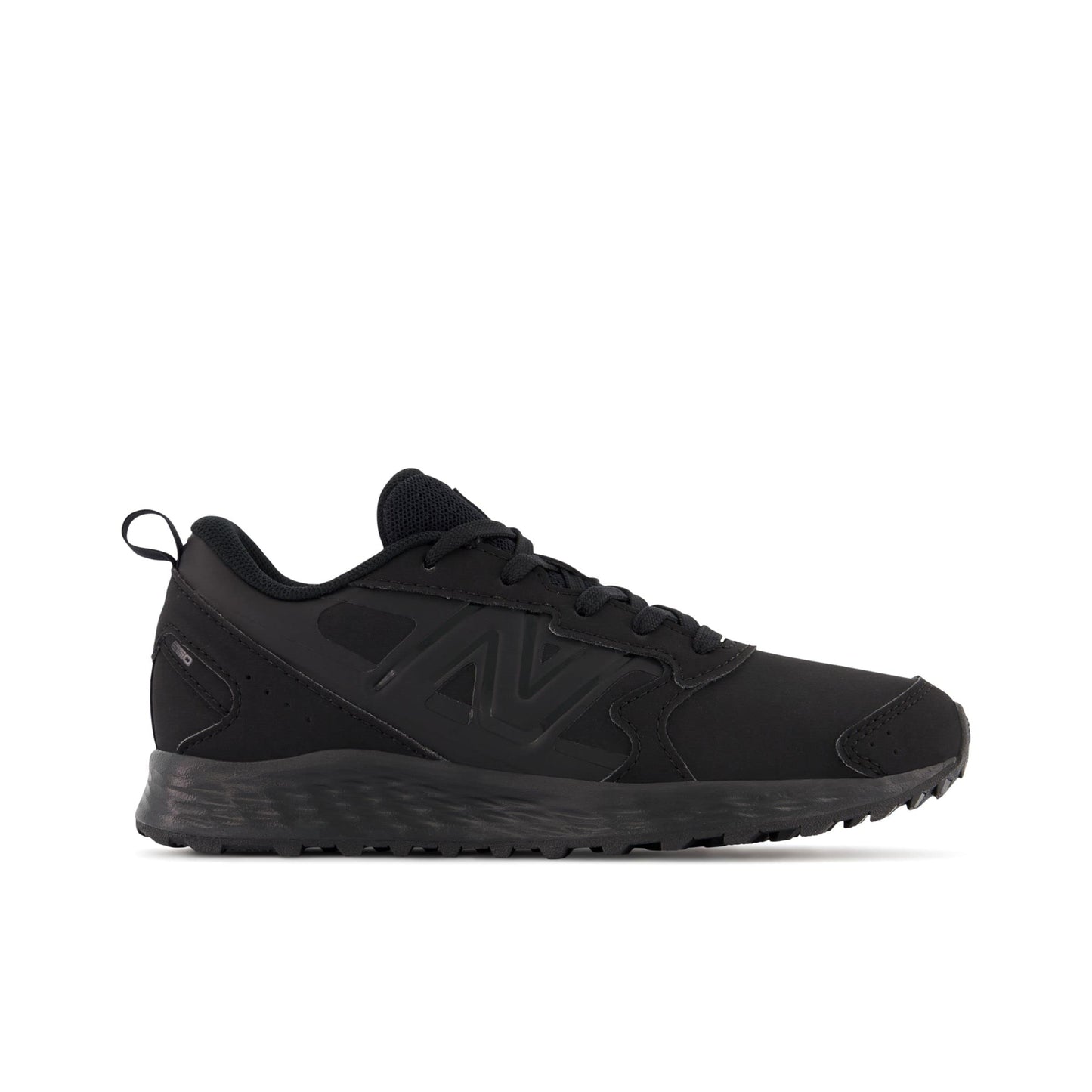 New Balance Kid's Fresh Foam 650 V1 Lace-up Running Shoe, Black/Black, 2 Little Kid