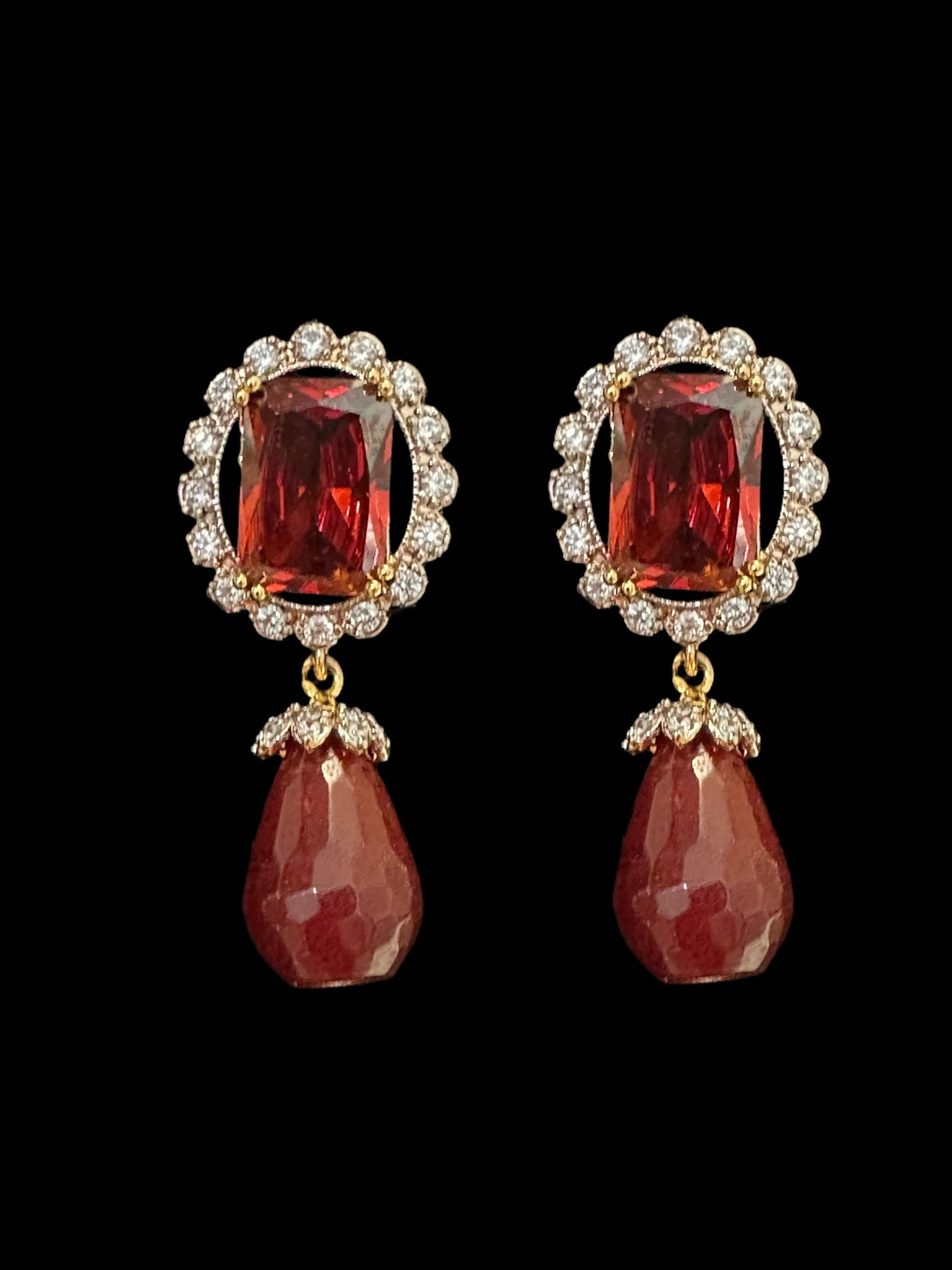 BR504 Arzoo garnet choker set ( READY TO SHIP )