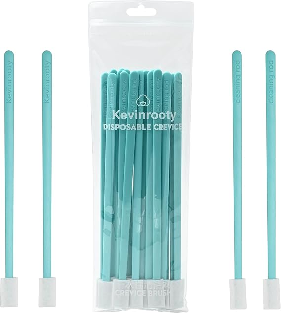 20PCS Crevice Cleaning Brush Tool Kit, Disposable Toilet Brush & Seat Cleaner (Blue)