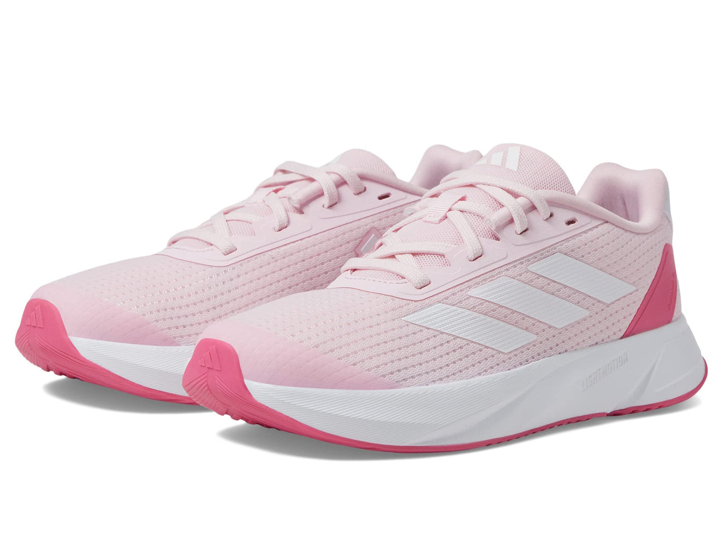 adidas Duramo SL Sneaker, Clear Pink/White/Pink Fusion, 2.5 US Unisex Little Kid