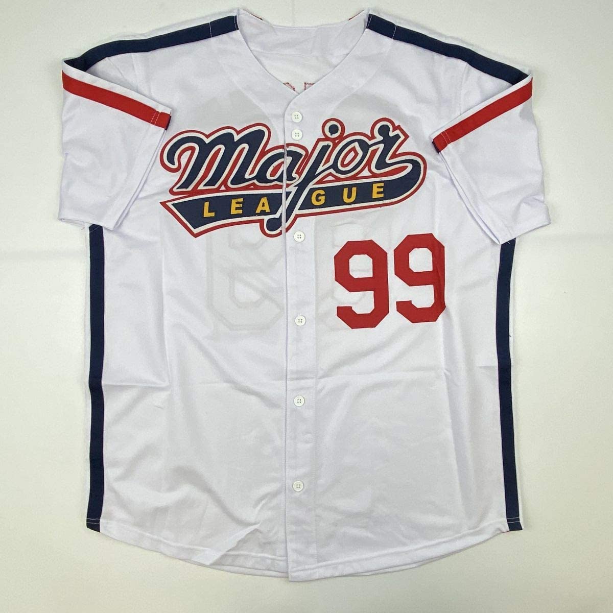 Autographed/Signed Charlie Sheen Wild Thing Ricky Vaughn Major League Movie Baseball Jersey JSA COA