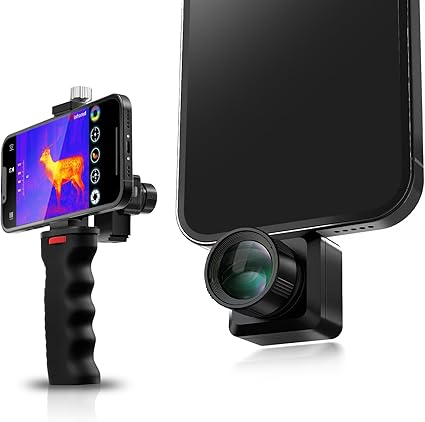InfiRay Thermal Monocular for iPhone, T2 Pro Thermal Camera Scope for Hunting, 256x192 IR Resolution Thermal Imaging Goggles, 800 Yards Rang Thermal Vision