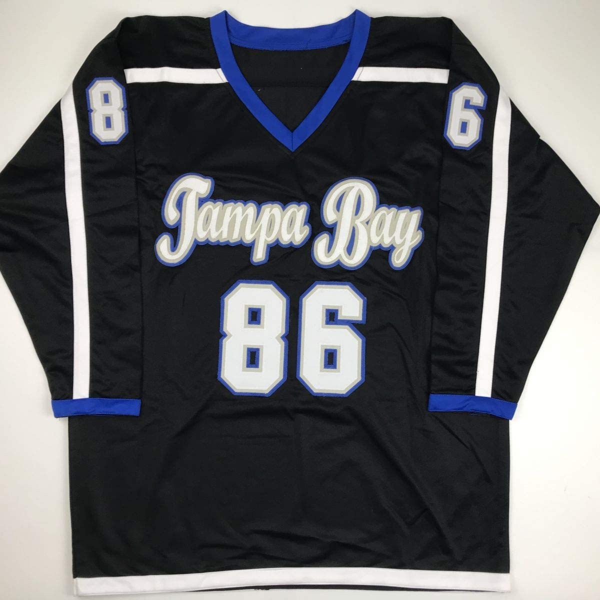 Autographed/Signed Nikita Kucherov Tampa Bay Black Retro Hockey Jersey PSA/DNA COA