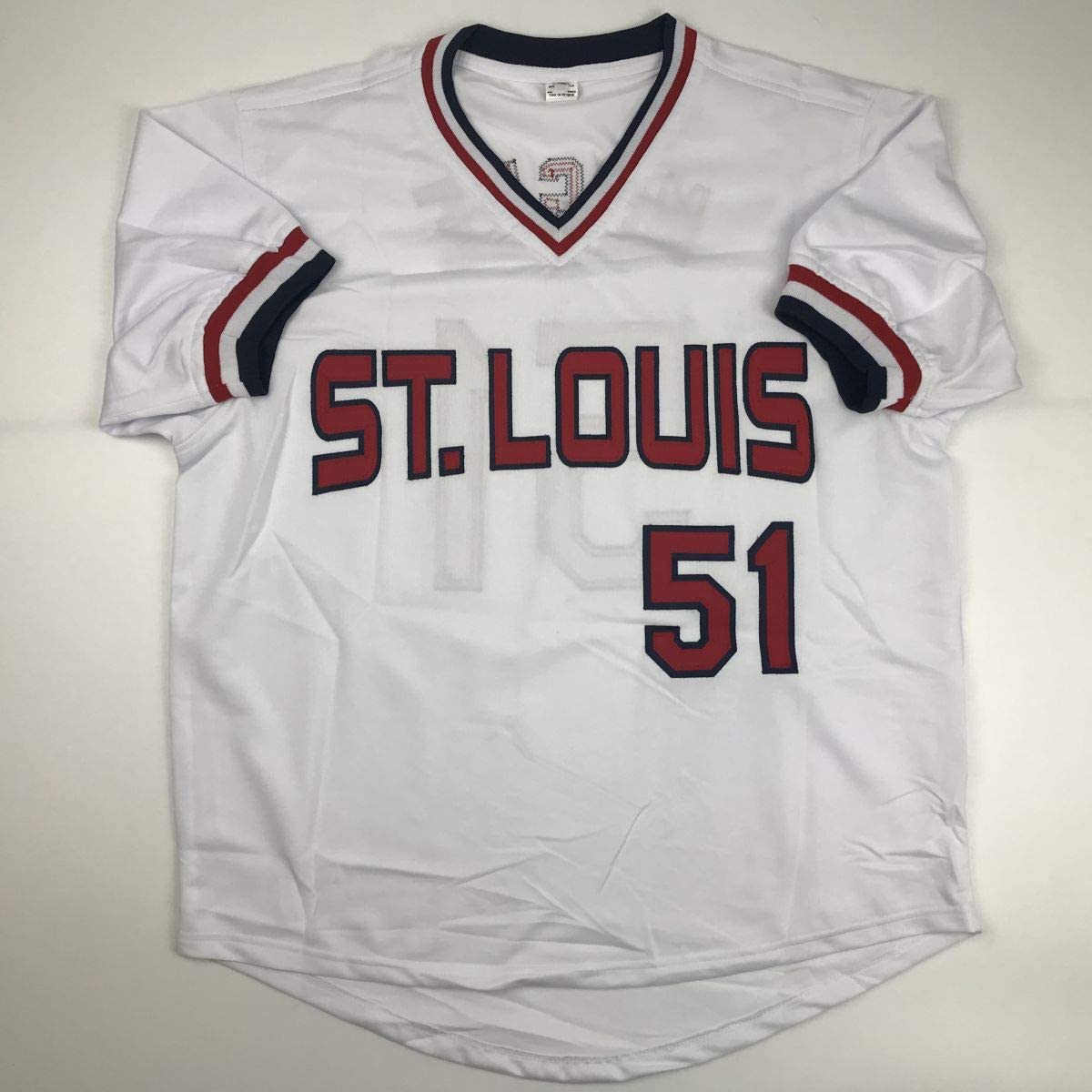 Autographed/Signed Willie McGee St. Louis White Baseball Jersey JSA COA