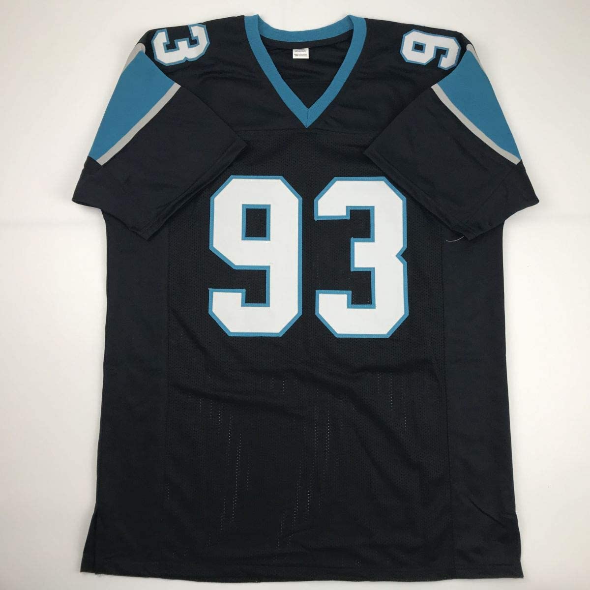 Autographed/Signed Gerald McCoy Carolina Black Football Jersey Beckett BAS COA