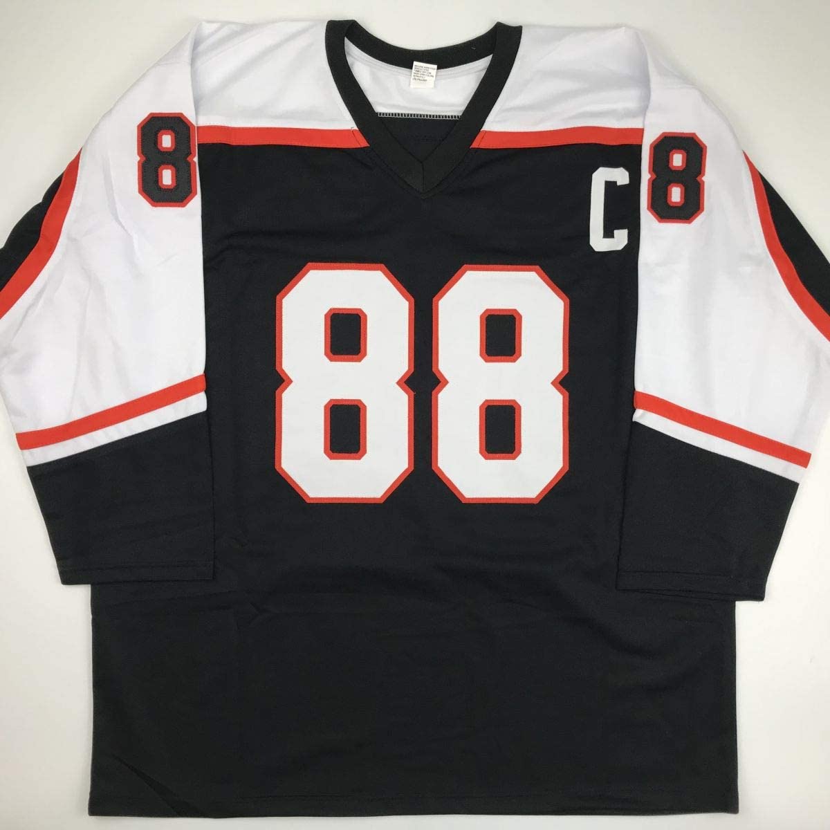 Autographed/Signed Eric Lindros Philadelphia Black Hockey Jersey JSA COA