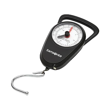 Samsoniteëå Luggage Scale, Manual, 5"H x 2"W x 4"D, Black
