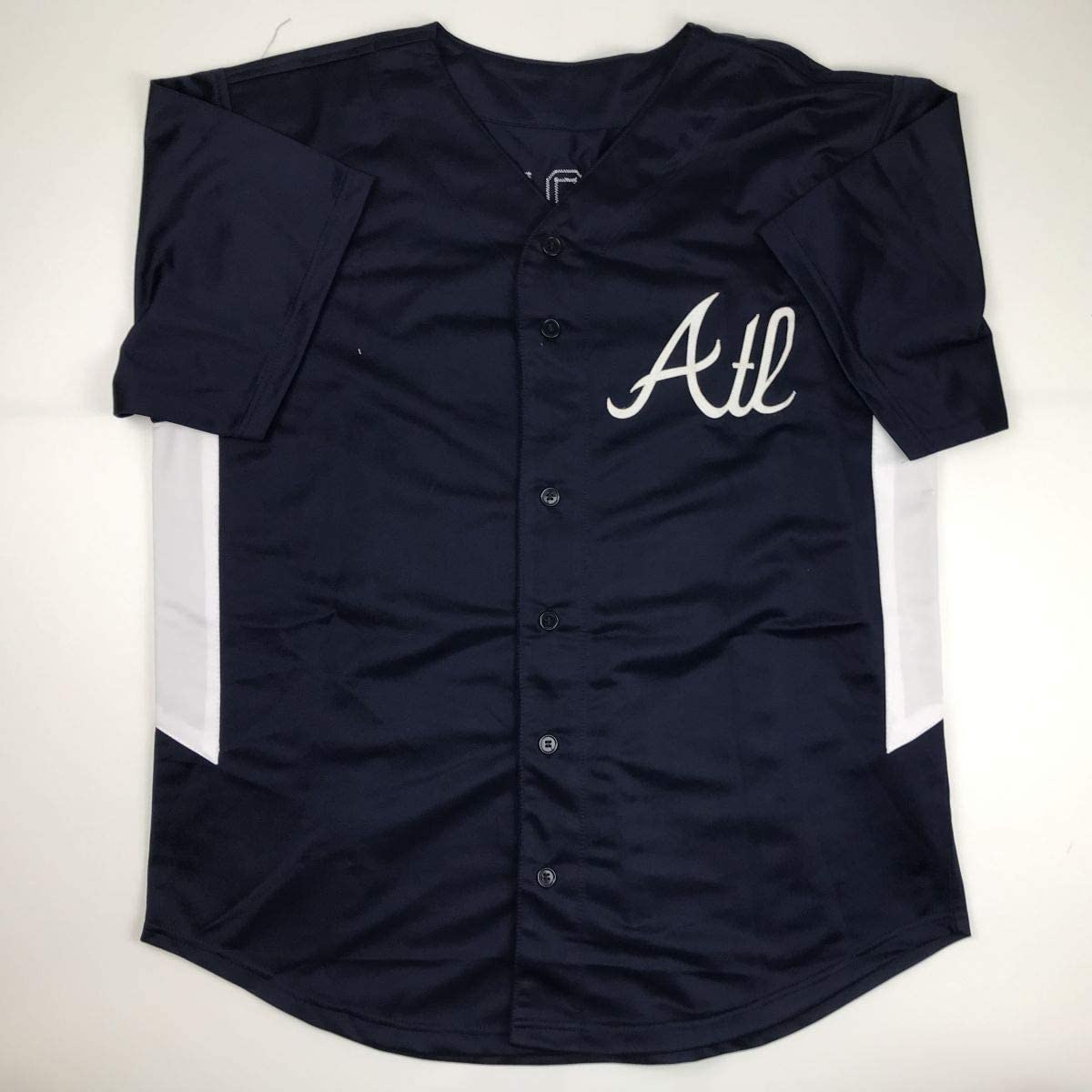 Autographed/Signed Andruw Jones Atlanta Blue Baseball Jersey PSA/DNA COA