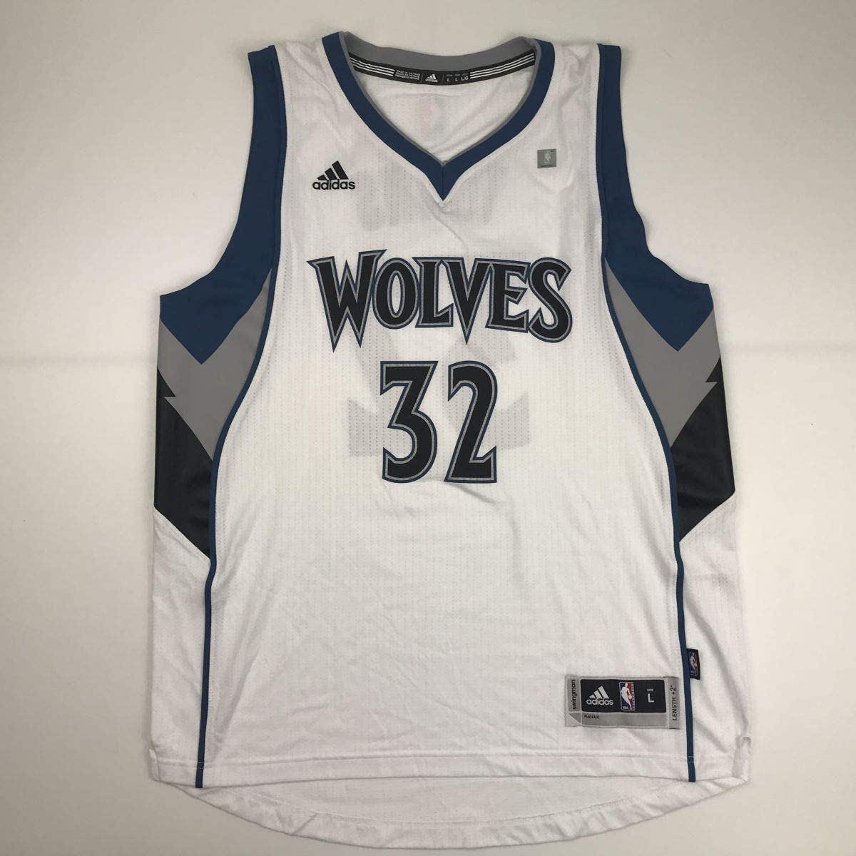 Autographed/Signed Karl-Anthony Towns Minnesota White Basketball Jersey Steiner Sports COA Holo Only