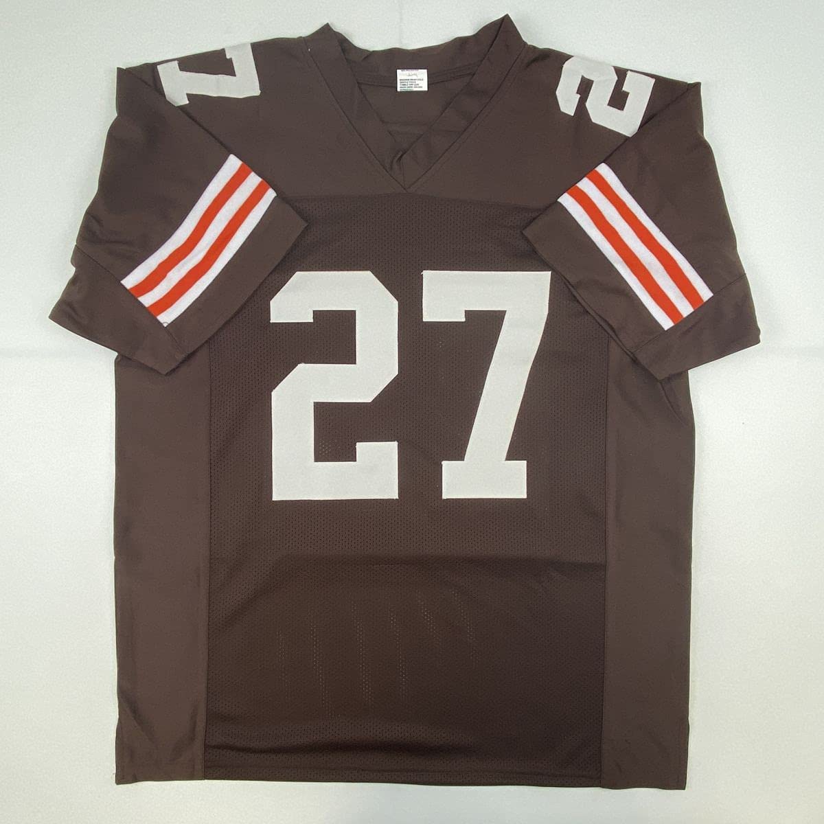 Autographed/Signed Kareem Hunt Cleveland Brown Football Jersey PSA/DNA COA