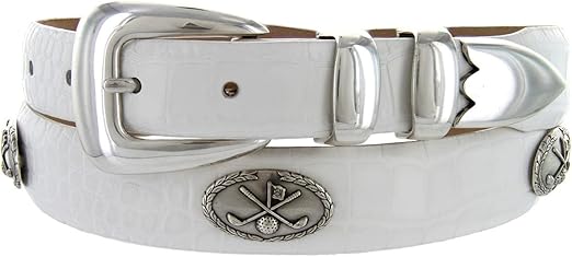 Golf of Palisades Genuine Italian Calfskin Leather Designer Dress Golf Belt for Women*Multiple colors Available
