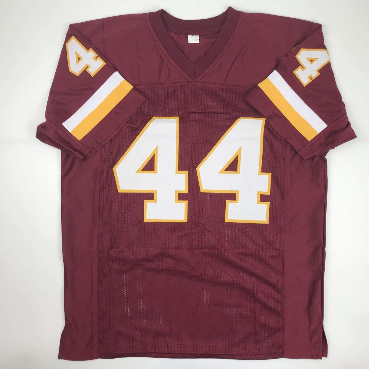 Autographed/Signed John Riggins Washington Burgundy Football Jersey JSA COA
