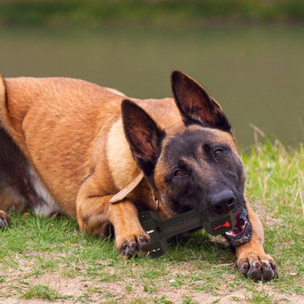 Dog Chew Toys for Aggressive Chewers Non-Toxic Dental Pet Toy for Large Dogs Black
