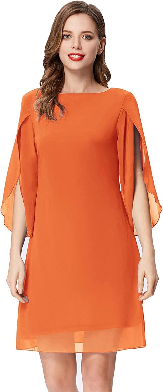 GRACE KARIN Women Loose Chiffon Dress Elegant Evening Dress for Cocktail Party