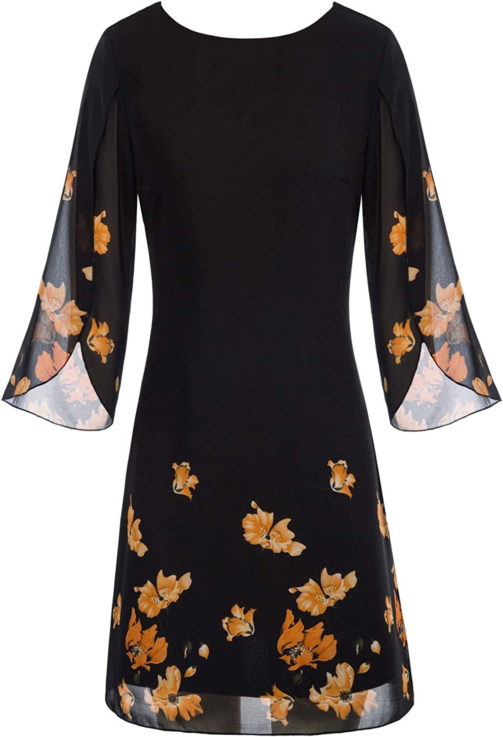 GRACE KARIN Women Loose Chiffon Dress Elegant Evening Dress for Cocktail Party