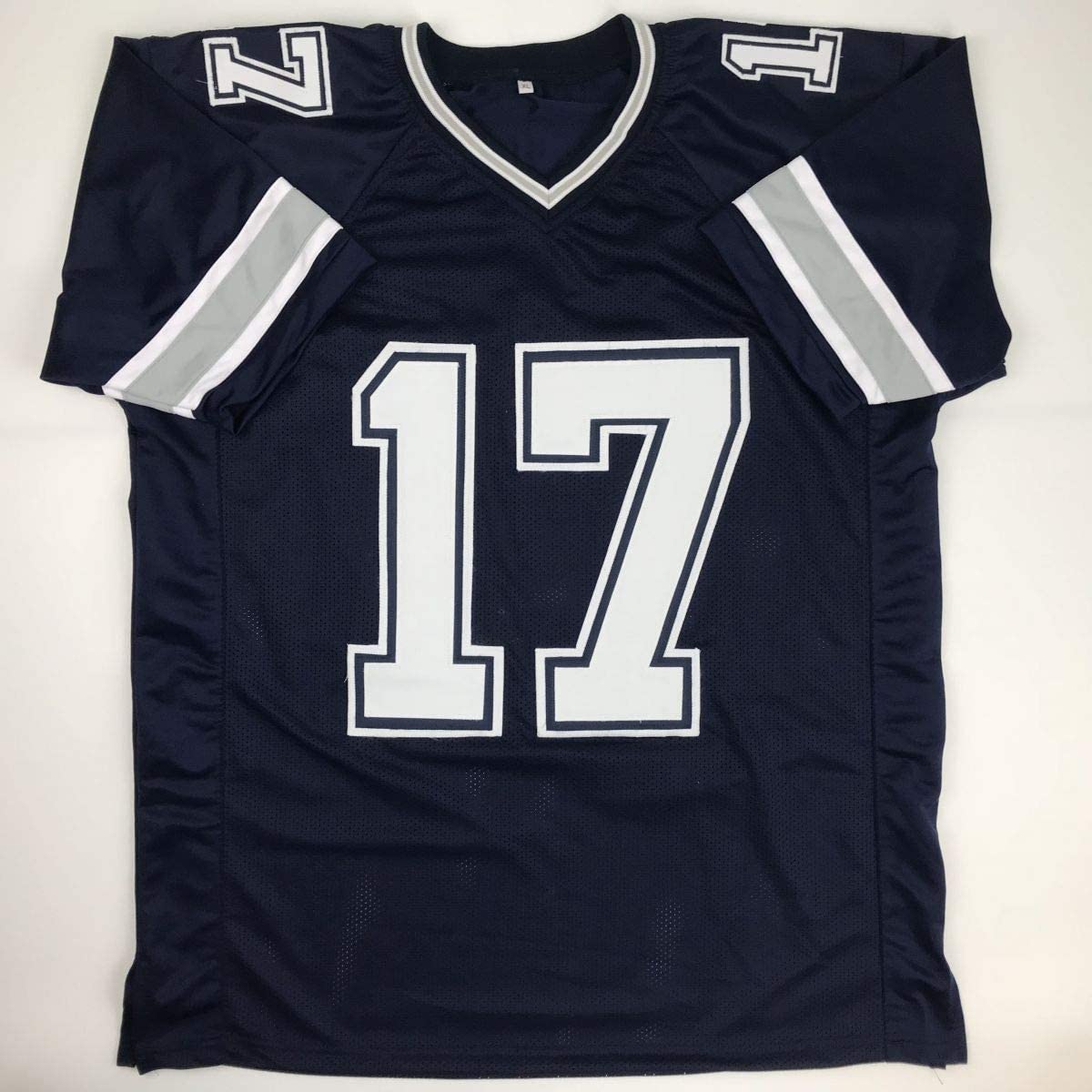 Autographed/Signed Allen Hurns Dallas Dark Blue Football Jersey JSA COA