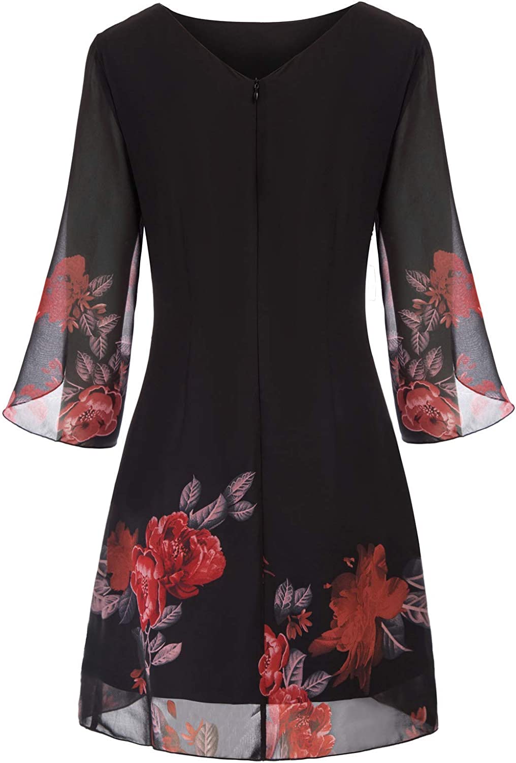 GRACE KARIN Women Loose Chiffon Dress Elegant Evening Dress for Cocktail Party