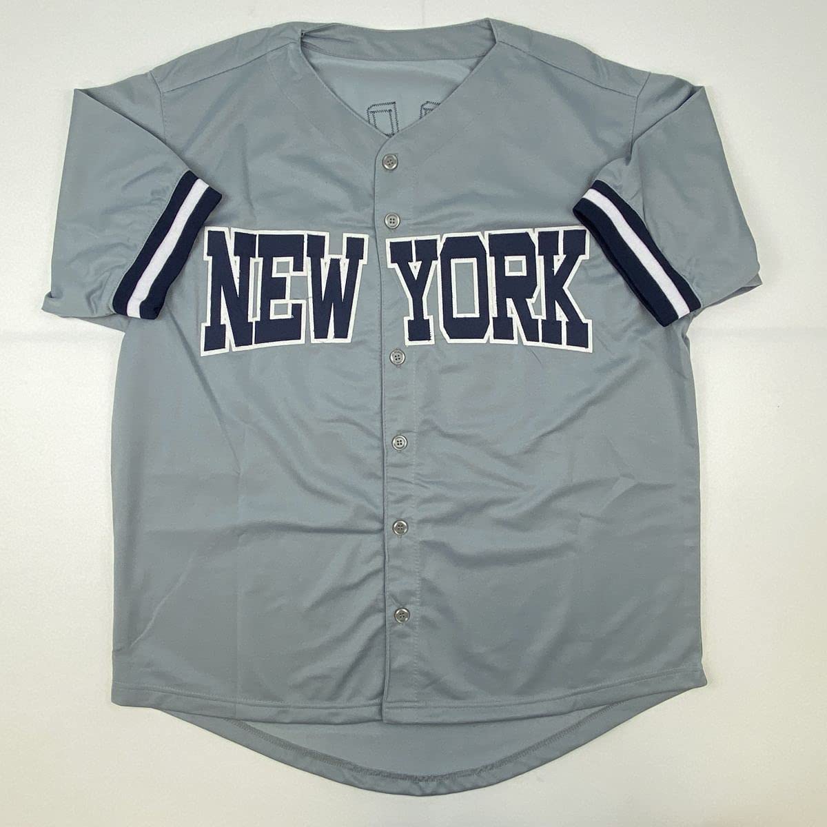 Autographed/Signed Whitey Ford New York Grey Baseball Jersey PSA/DNA COA