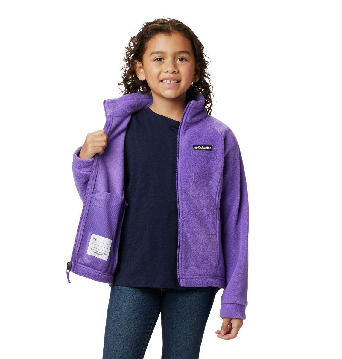 Columbia Girls Benton Springs Fleece Jacket, Lapis Blue, 3T