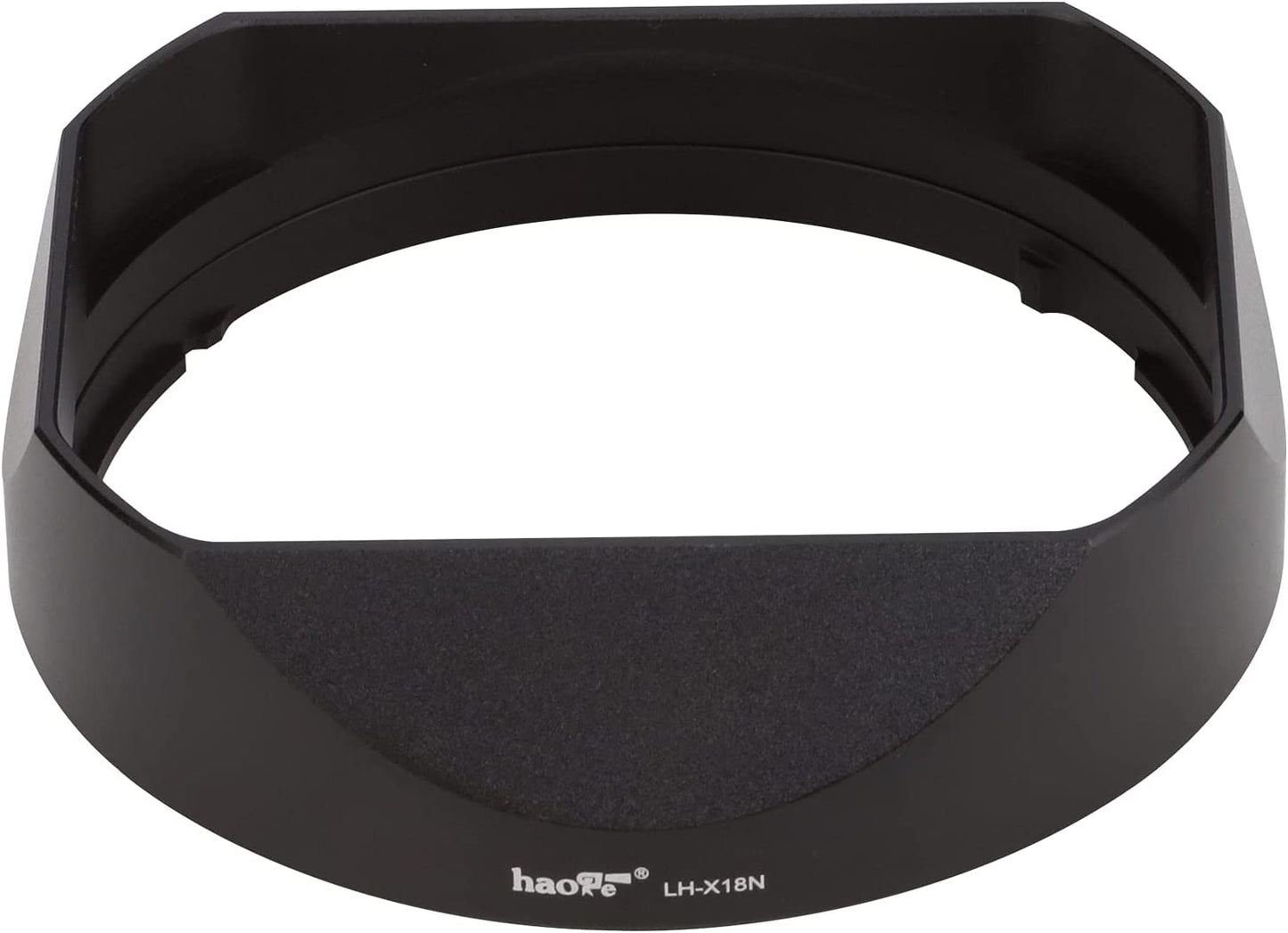 Haoge LH-X18N Bayonet Square Metal Lens Hood for Fujifilm Fuji XF 16-80mm F4 R OIS WR, Fujinon XF16-80mmF4 Lens Shade with Metal Cap