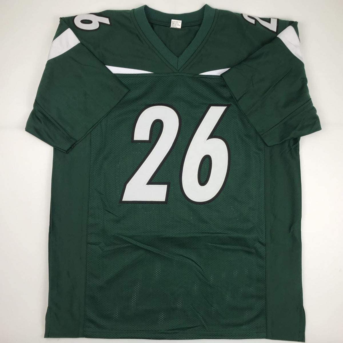 Autographed/Signed Le'Veon LeVeon Bell New York Green Football Jersey JSA COA