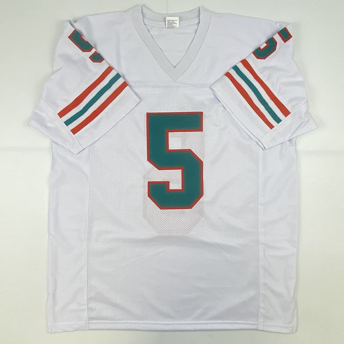 Autographed/Signed Sean Young Ray Finkle Miami White Ace Ventura Movie Football Jersey PSA/DNA COA