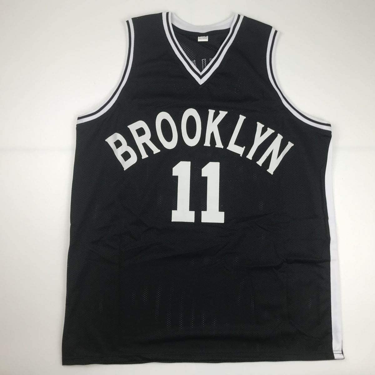 Autographed/Signed Kyrie Irving Brooklyn Black Basketball Jersey JSA COA