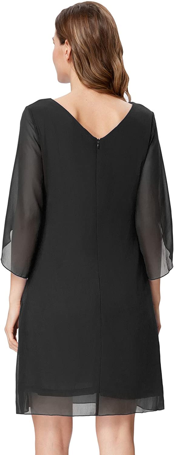 GRACE KARIN Women Loose Chiffon Dress Elegant Evening Dress for Cocktail Party