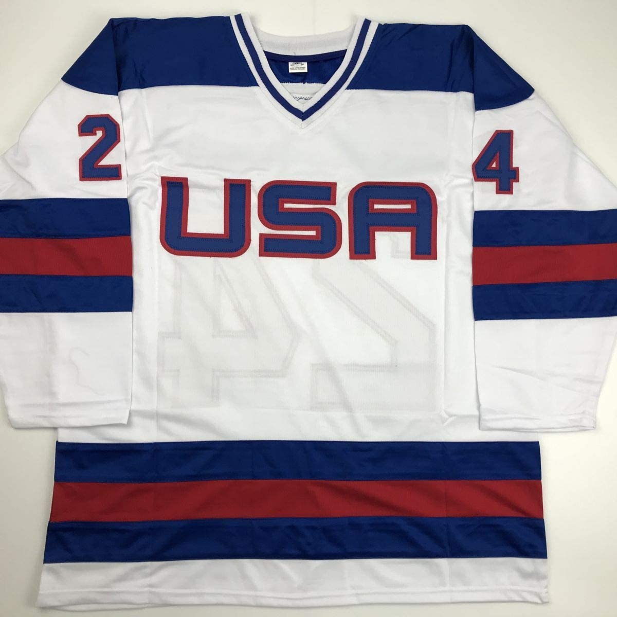 Autographed/Signed Rob McClanahan White Team USA Miracle On Ice 1980 Olympics Hockey Jersey JSA COA