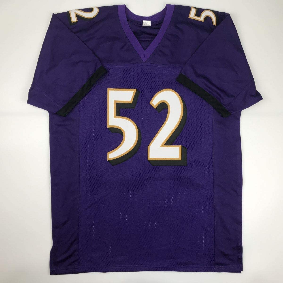 Autographed/Signed Ray Lewis Baltimore Purple Football Jersey JSA COA