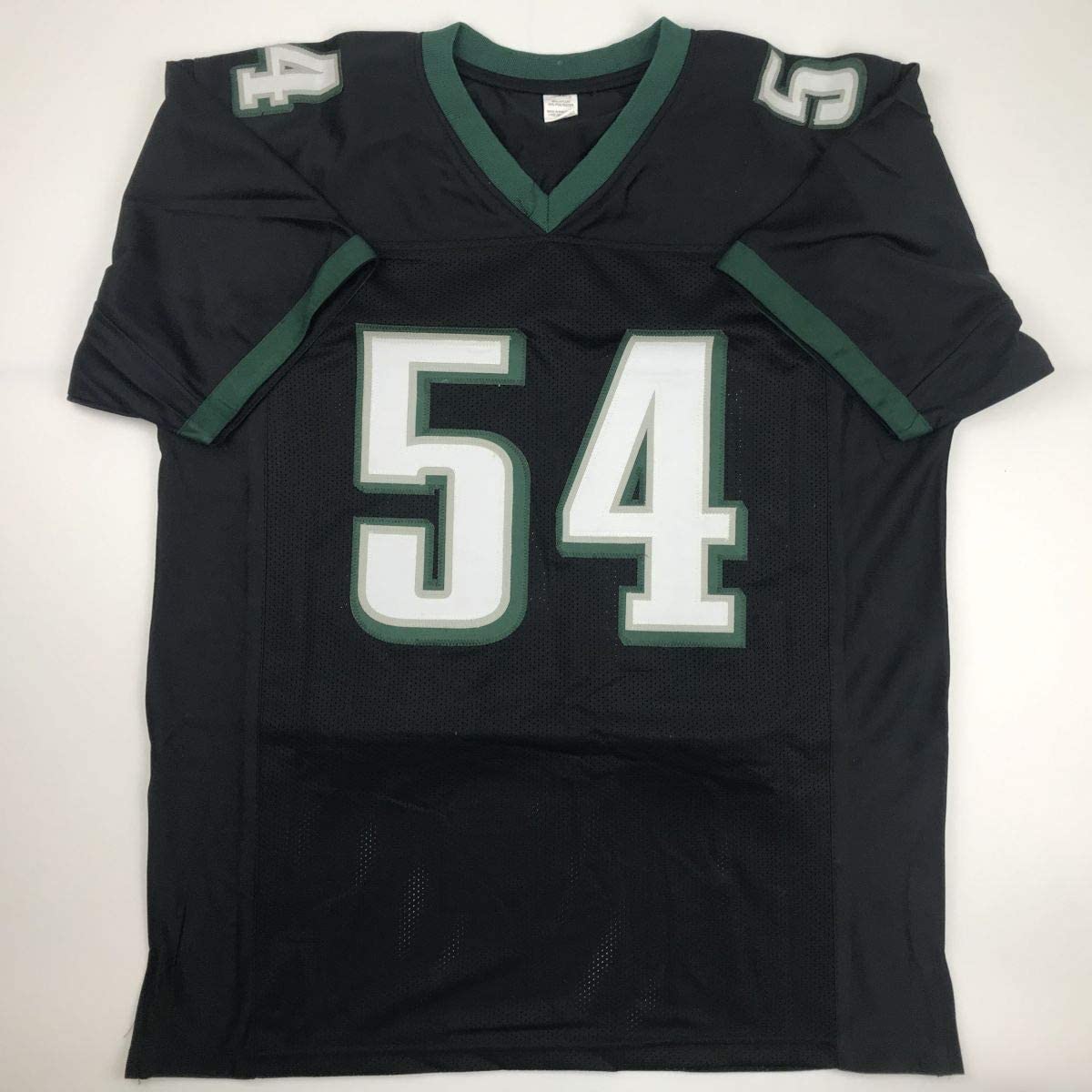 Autographed/Signed Jeremiah Trotter Philadelphia Black Football Jersey JSA COA