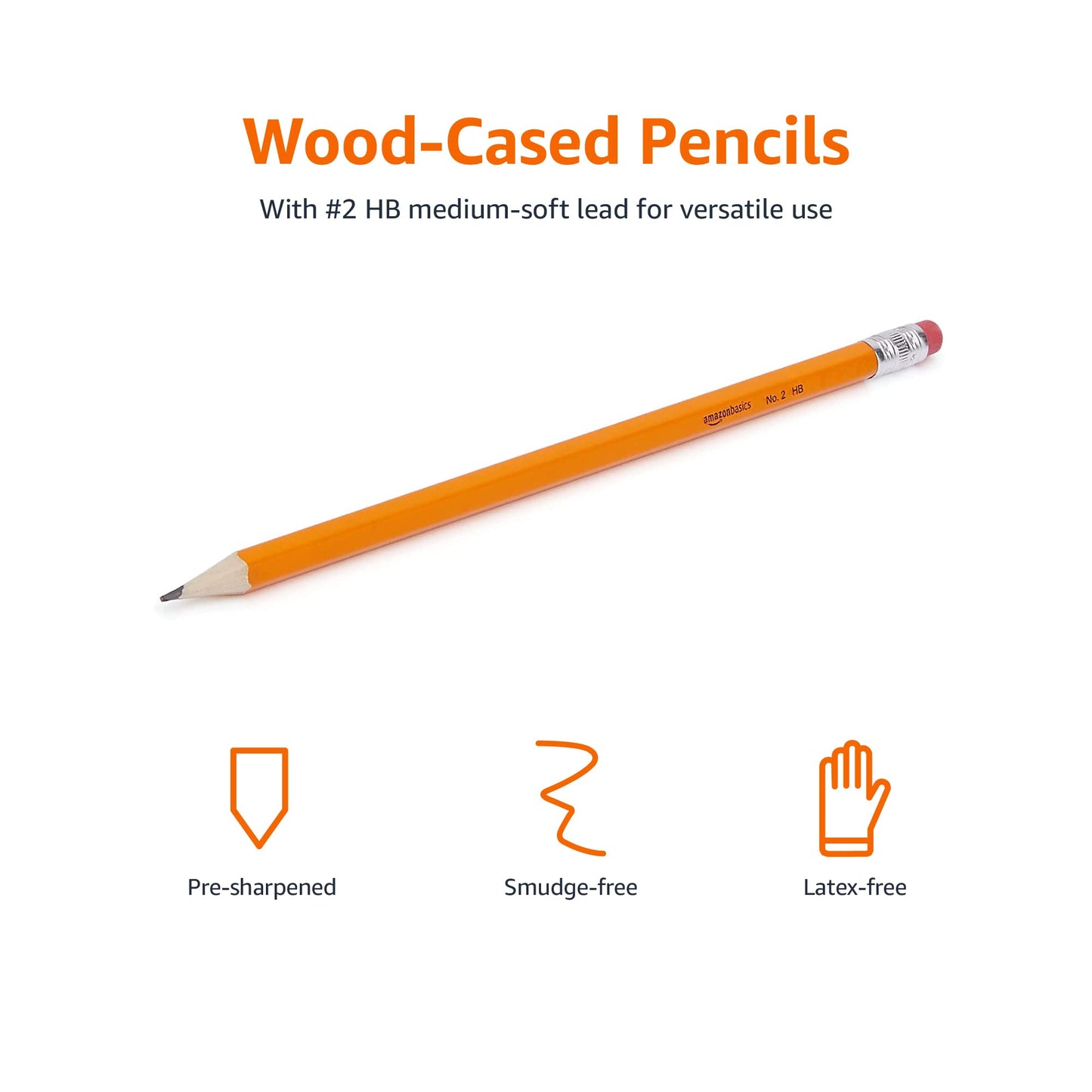 Woodcased #2 HB Pencils, 30ct Value, Pre-sharpened w/Erasers
