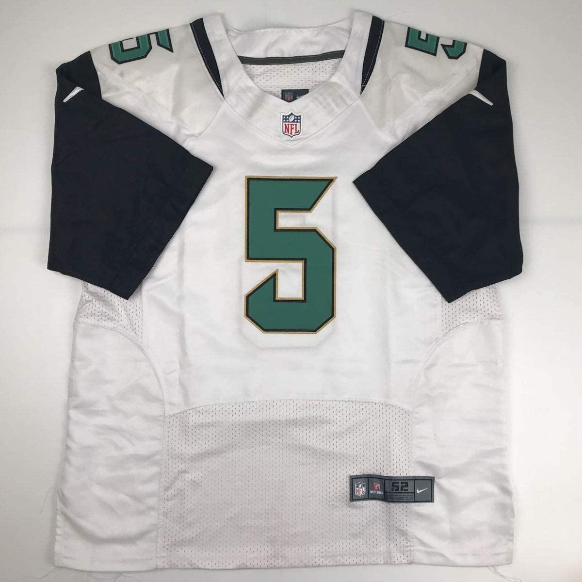 Autographed/Signed Blake Bortles Jacksonville White Football Jersey Beckett BAS COA