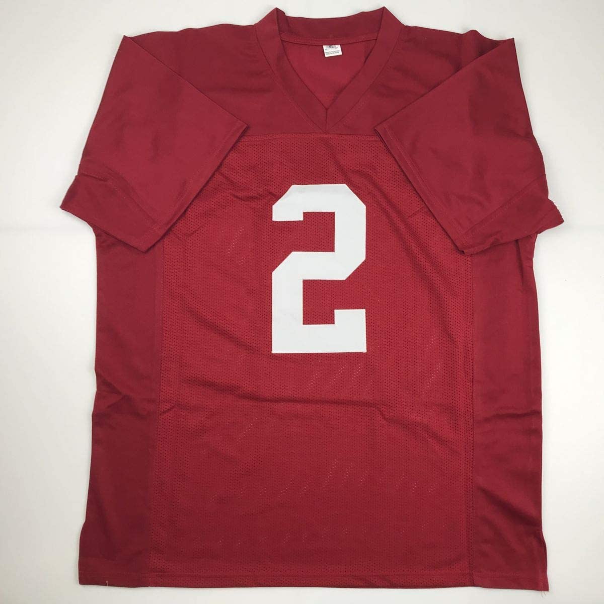 Autographed/Signed Derrick Henry 15 Heisman Alabama Red College Football Jersey Beckett BAS COA
