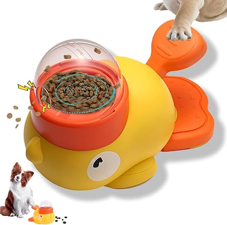 Dog Slow Feeder Interactive Cute Dog Food Puzzle Treat Toy for Small, Medium Breeds Self-Playing