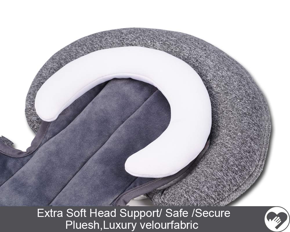COOLBEBE Upgraded 3-in-1 Babybody Support for Newborn Infant Toddler - Extra Soft Car Seat Insert Cushion Pad, Perfect for Carseats, Strollers, Swings