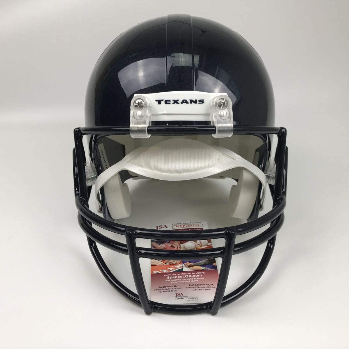 Autographed/Signed JJ J.J. Watt Houston Texans Full Size FS F/S Replica Football Helmet JSA COA