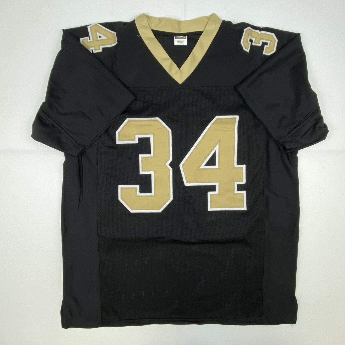 Autographed/Signed Ricky Williams New Orleans Black Football Jersey Beckett BAS COA