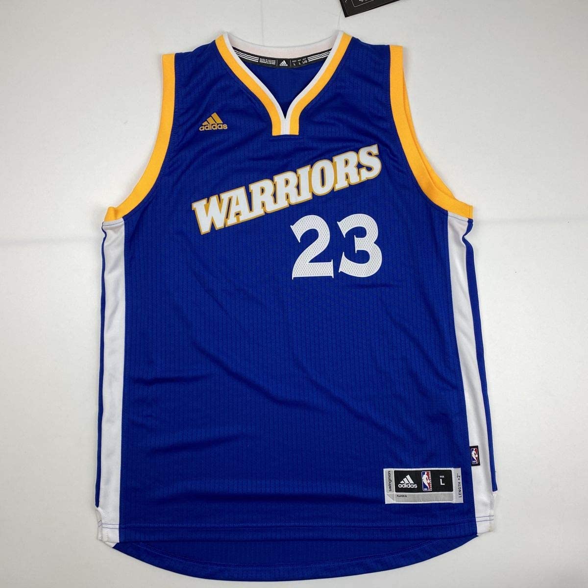 Autographed/Signed Draymond Green Golden State Blue Basketball Jersey JSA COA