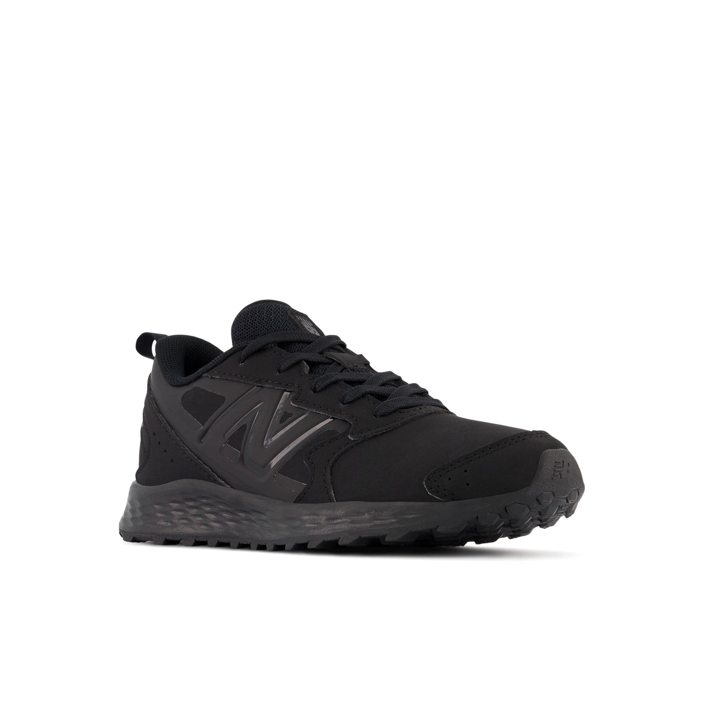 New Balance Kid's Fresh Foam 650 V1 Lace-up Running Shoe, Black/Black, 2 Little Kid