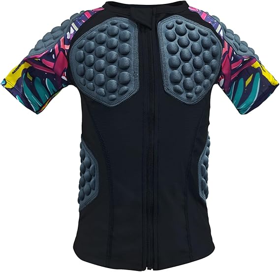 Topeter Roller Hockey Goalie Chest & Rib Protector, Paintball Protective Shirt for Youth Kids