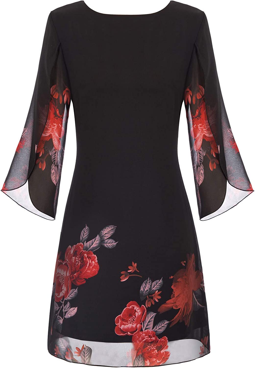 GRACE KARIN Women Loose Chiffon Dress Elegant Evening Dress for Cocktail Party