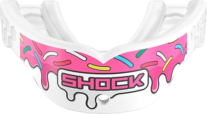 Shock Doctor Mouth Guard Football, Sports Mouth Guard with Convertible Helmet Strap