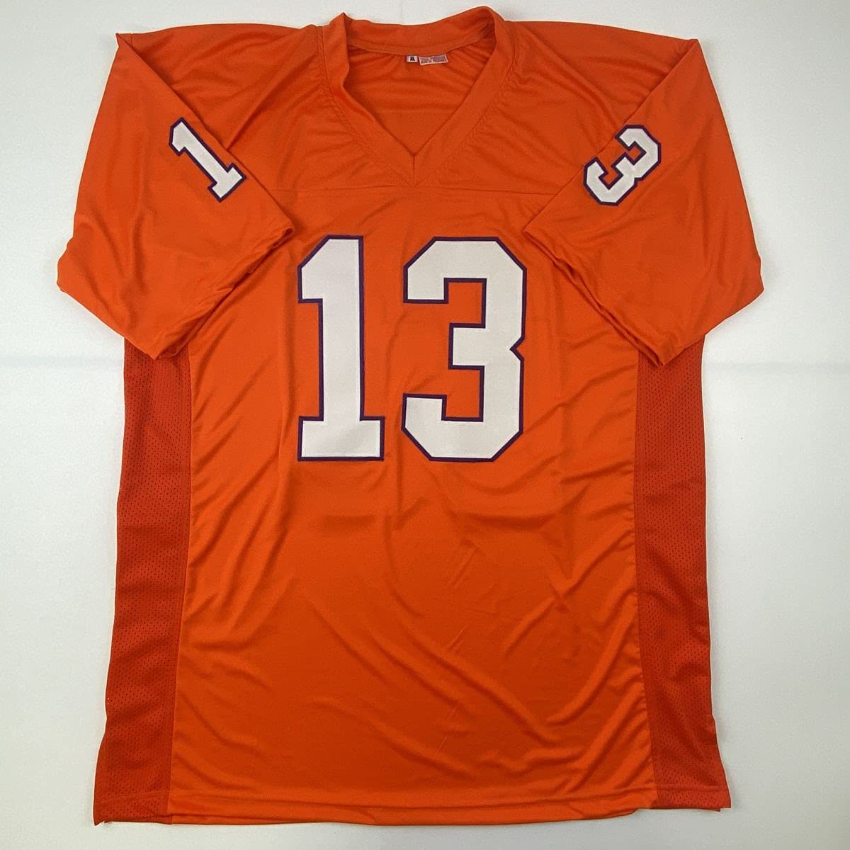 Autographed/Signed Hunter Renfrow Clemson Orange College Football Jersey Beckett BAS COA