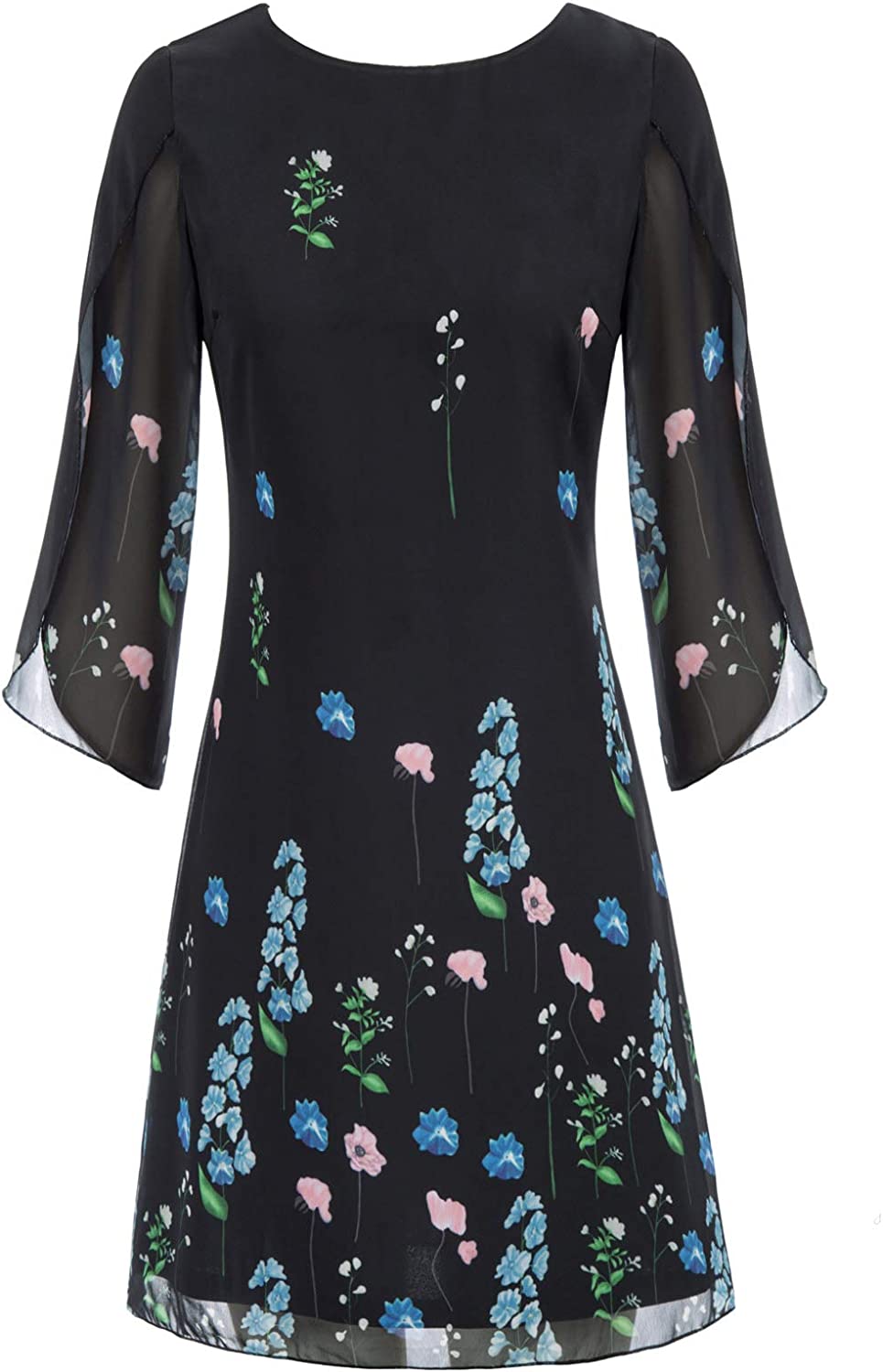 GRACE KARIN Women Loose Chiffon Dress Elegant Evening Dress for Cocktail Party