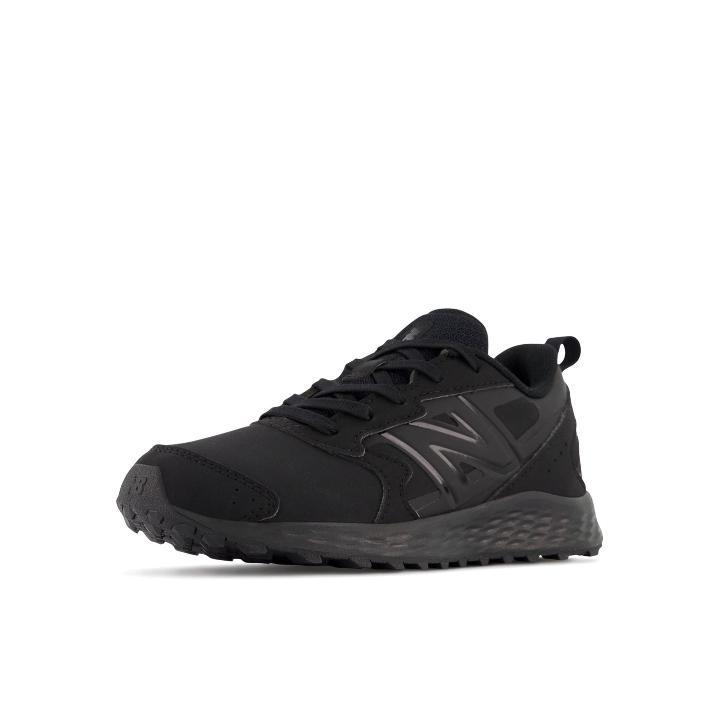 New Balance Kid's Fresh Foam 650 V1 Lace-up Running Shoe, Black/Black, 2 Little Kid