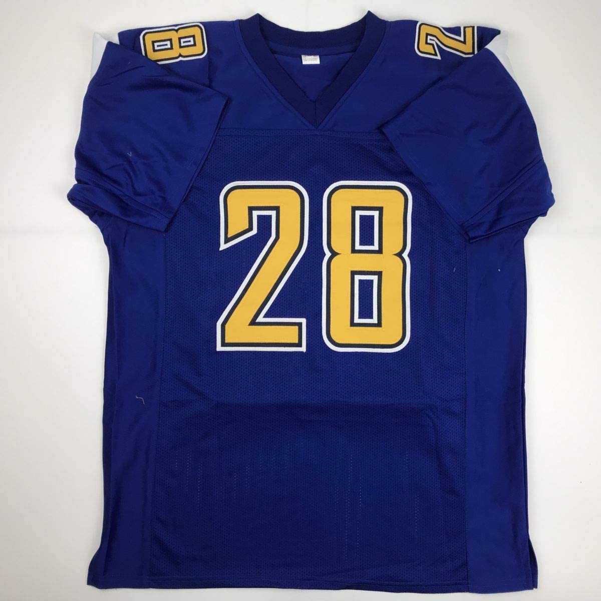 Autographed/Signed Melvin Gordon Los Angeles LA Color Rush Football Jersey JSA COA