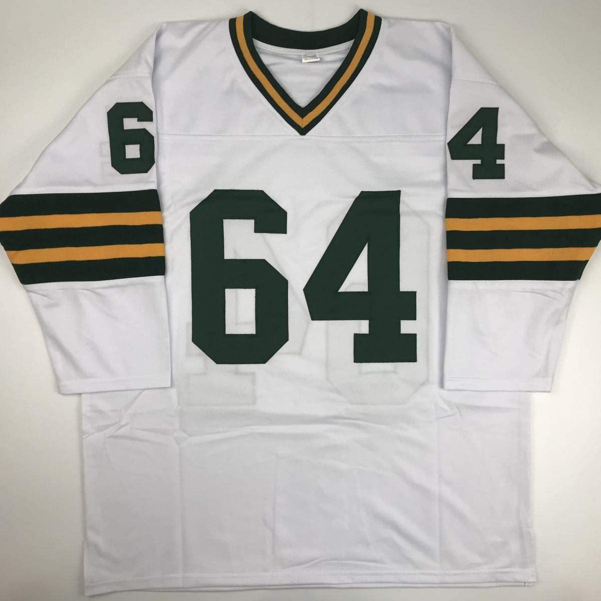 Autographed/Signed Jerry Kramer HOF 2018 Green Bay White Football Jersey JSA COA