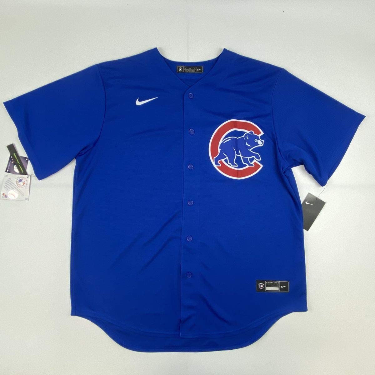 Autographed/Signed Javier Baez Chicago Cubs Blue Authentic Nike Baseball Jersey Fanatics COA